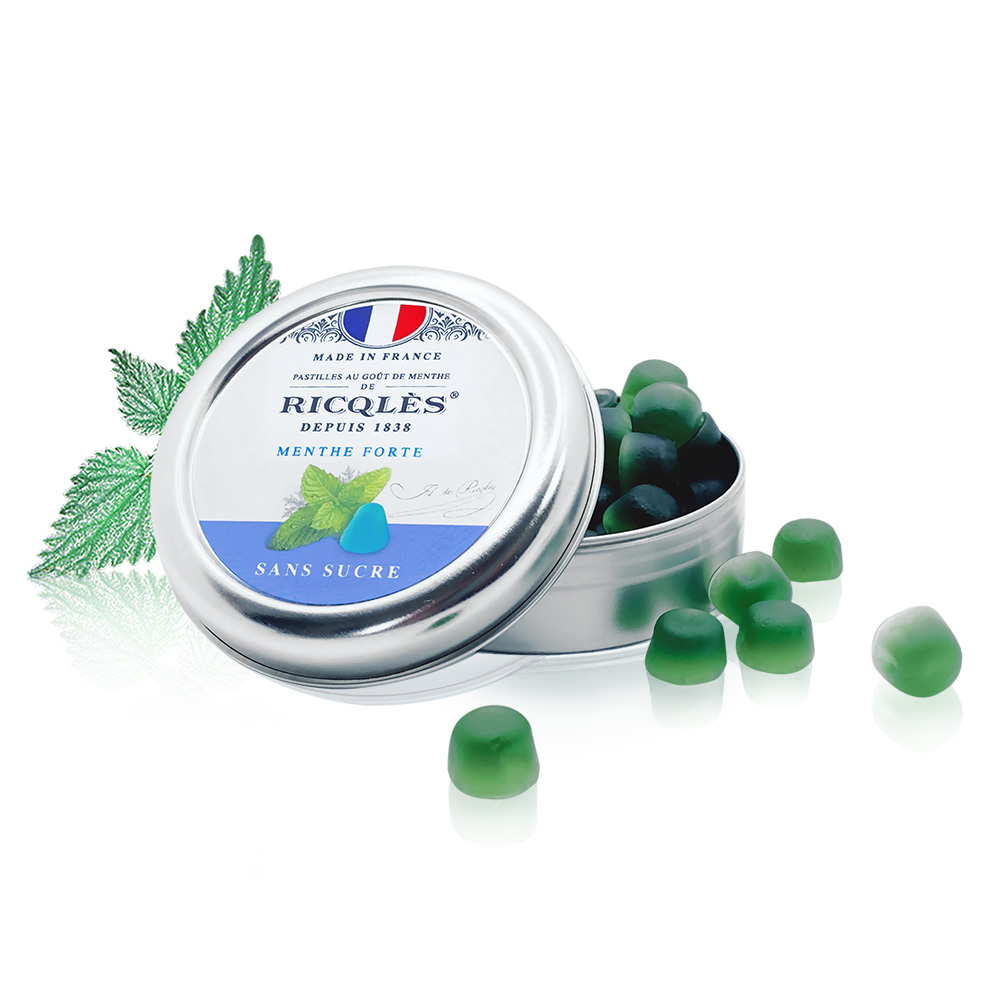 PASTILLES À LA MENTHE FORTE SANS SUCRE - Ricqlès